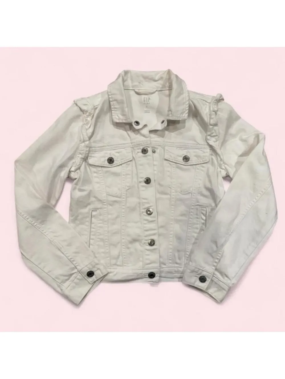 NWOT Gap Kids White Jean Jacket